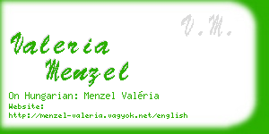 valeria menzel business card